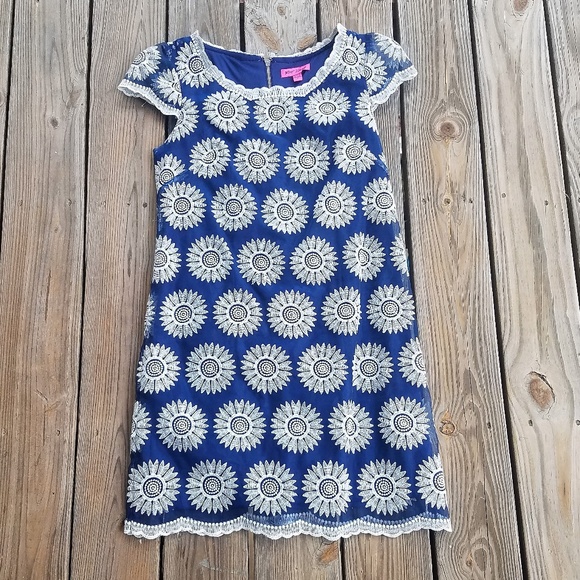 Betsey Johnson Floral Lace Shift Dress - Picture 1 of 7